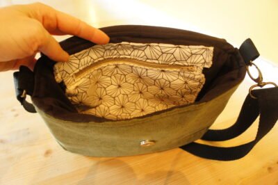 Sac besace kaki – Image 4