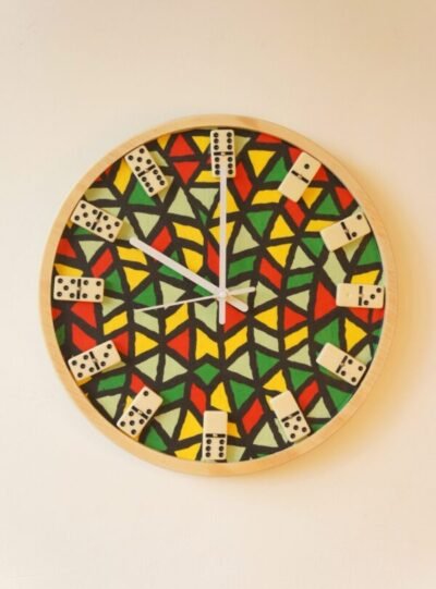 horloge dominos création artisanale zoukreasion