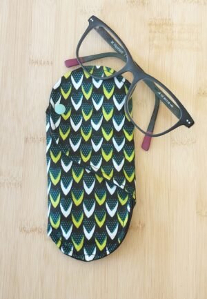 étui à lunettes création originale tissu wax