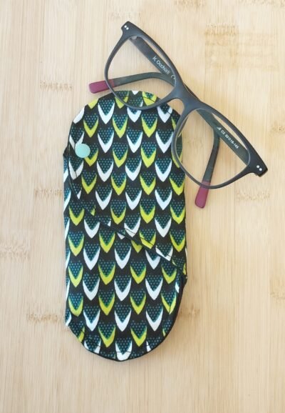 étui à lunettes création originale tissu wax